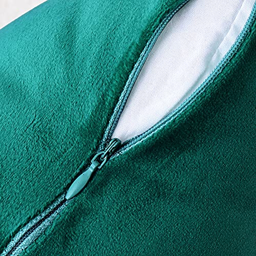 Soft Thick Velvet Throw Pillow Covers Decorative Square Cushion Cover For Couch Sofa Bedroom Living Room - set of 2 Pieces