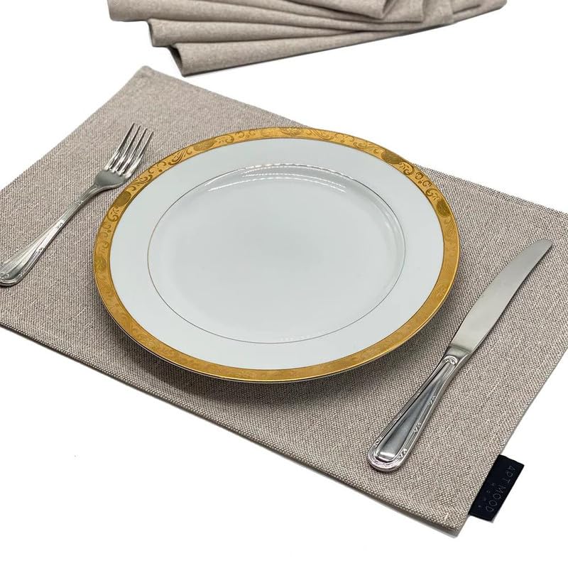 Linen Placemats Set 6 Pieces of Placemats and Runner