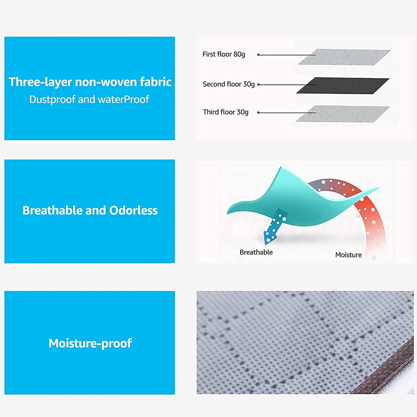 BoxLegend Foldable Clothes Storage Bag with Sturdy Zipper, Transparent Window, 1 Piece, multi color