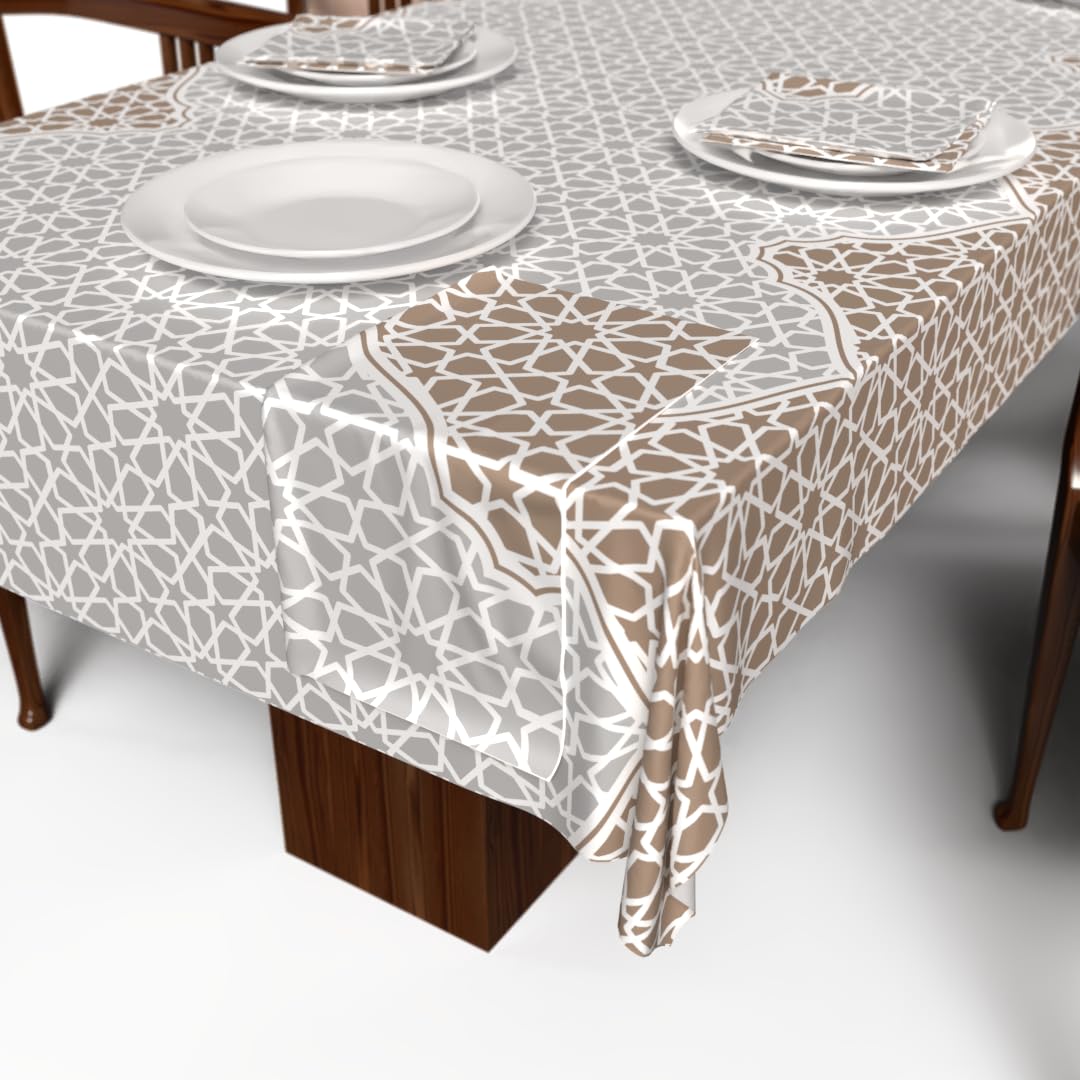Ramadan's Unique Tablecloth & Napkins Set Satin