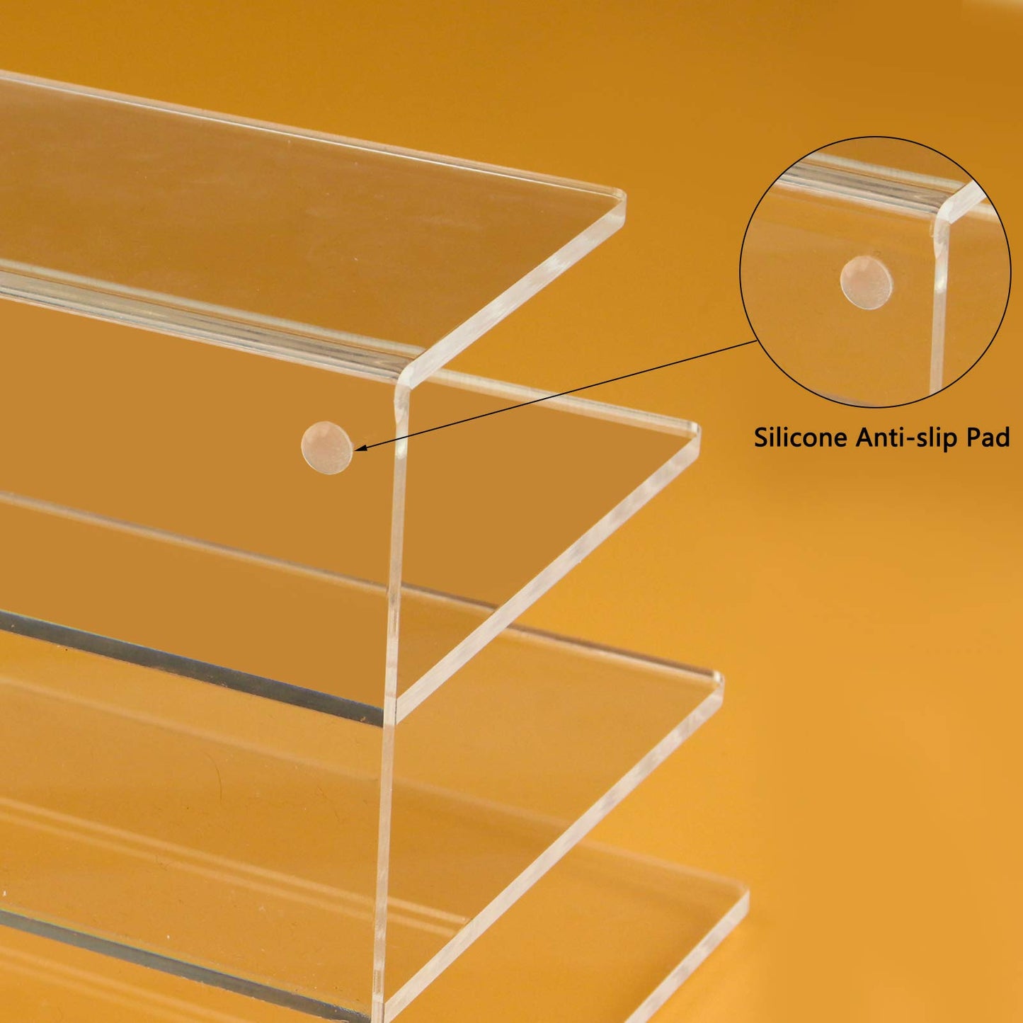 Clear Acrylic File Holder and Desk Sorter, 3-Section Vertical Office Desktop Organizer Rack for Files, Mail, and Magazines, Compact and Sturdy Transparent Design for Modern Workspaces