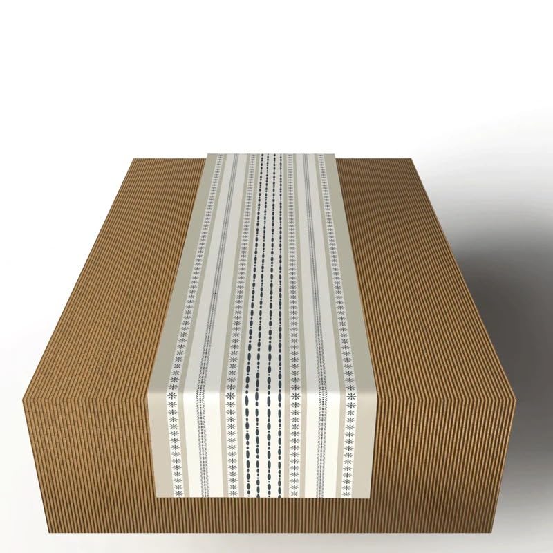 HOME Decorative Runner, 140W ×35L CM, Cotton, Table or Bed Runner for Home Decor, Elegant Design for Living Room or Occasions