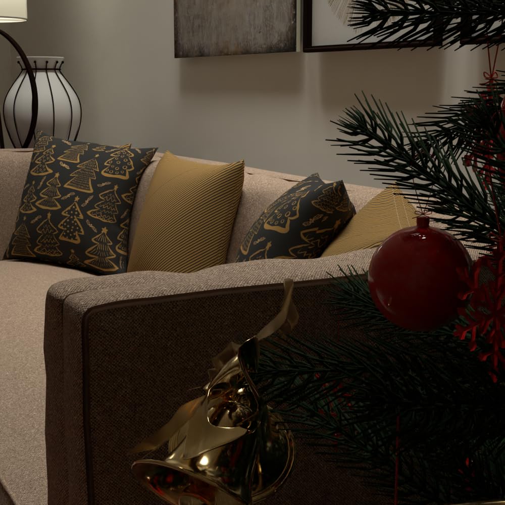 Christmas Cushion 40x40 CM, Washable Soft Holiday Pillow for Sofa, Bedroom, Living Room, or Office, Festive Decorative Accent