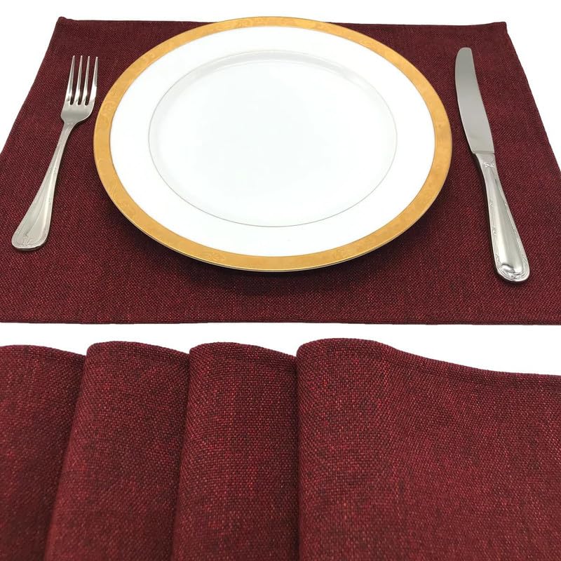 Linen Placemats Set 6 Pieces of Placemats and Runner