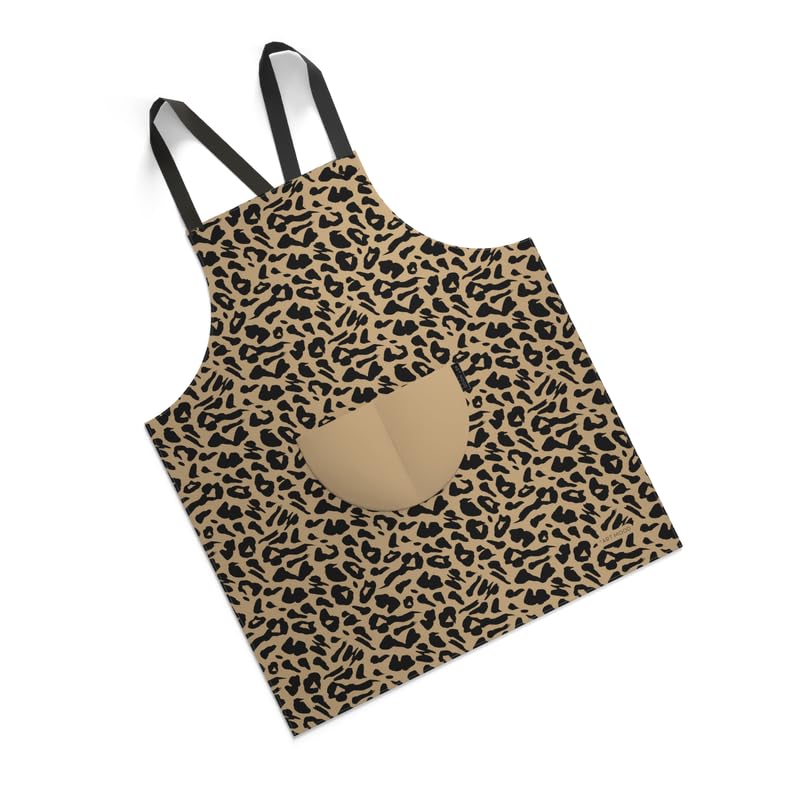 Apron, Cross-Back Design, Soft Cotton-Like Fabric, One Size, Lightweight Breathable Unisex with Front Pocket, for Cooking, and Daily Use