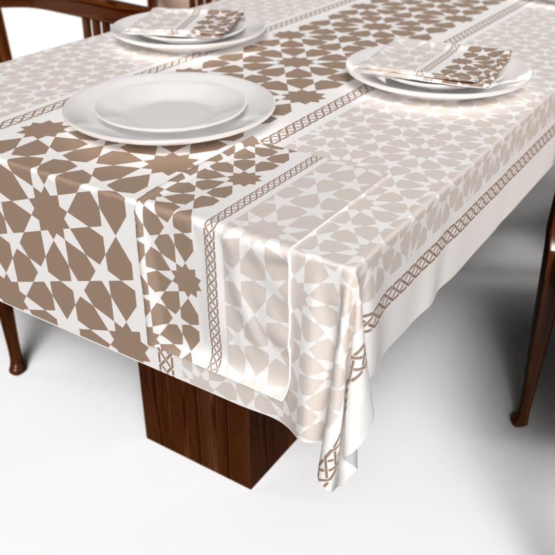 Ramadan's Unique Tablecloth & Napkins Set Satin