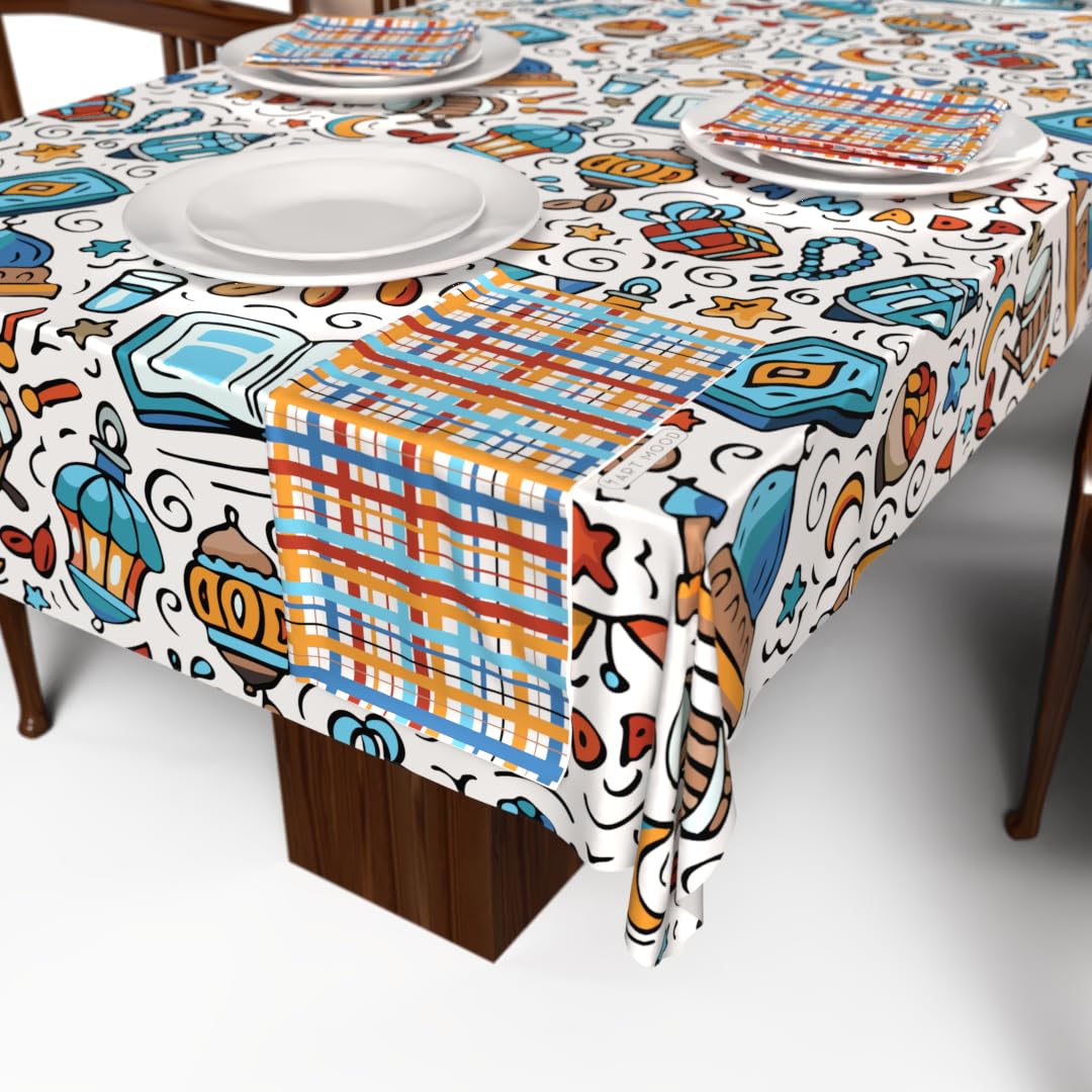 Ramadan's Unique Tablecloth & Napkins Set Satin