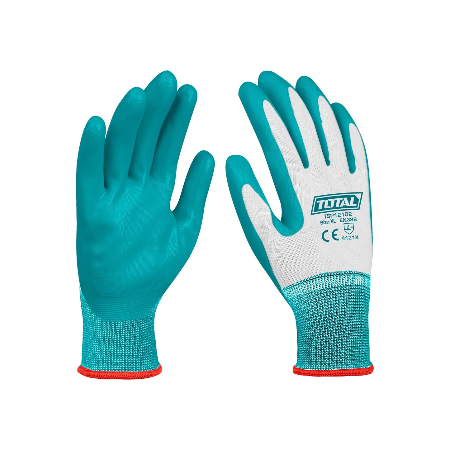 Total TSP12102 Nitrile Gloves, X-Large