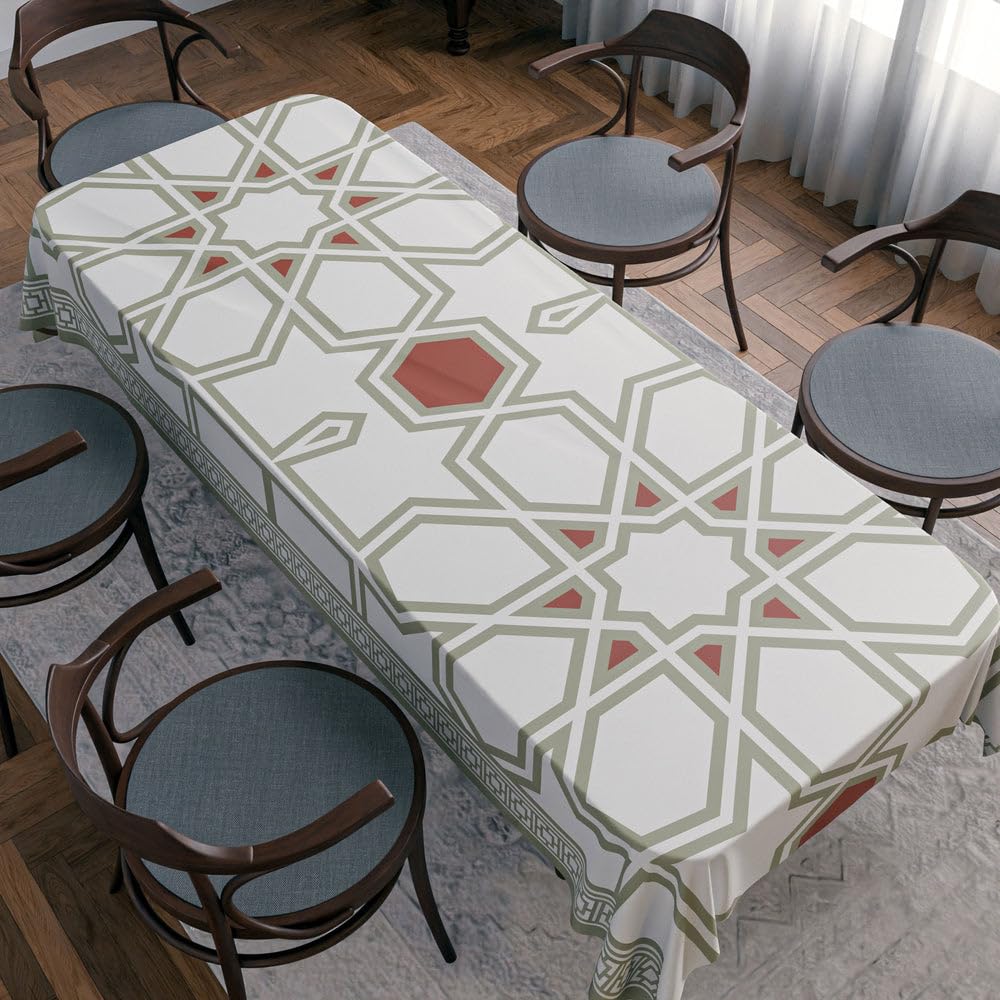 Tablecloth Waterproof Polyester Fabric, Easy Care ,Soft Touch