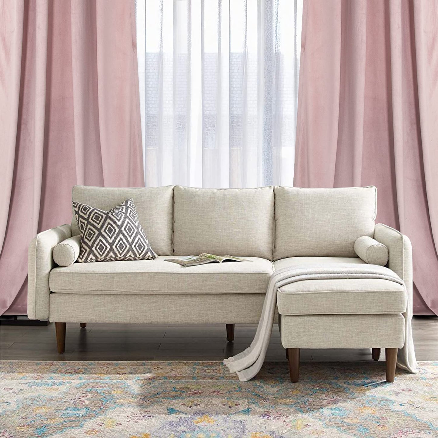 Elegant Velvet Curtains - Thermal Insulated Curtains for Living Room,steel Grommets - Light Blocking Shades - 2 panels