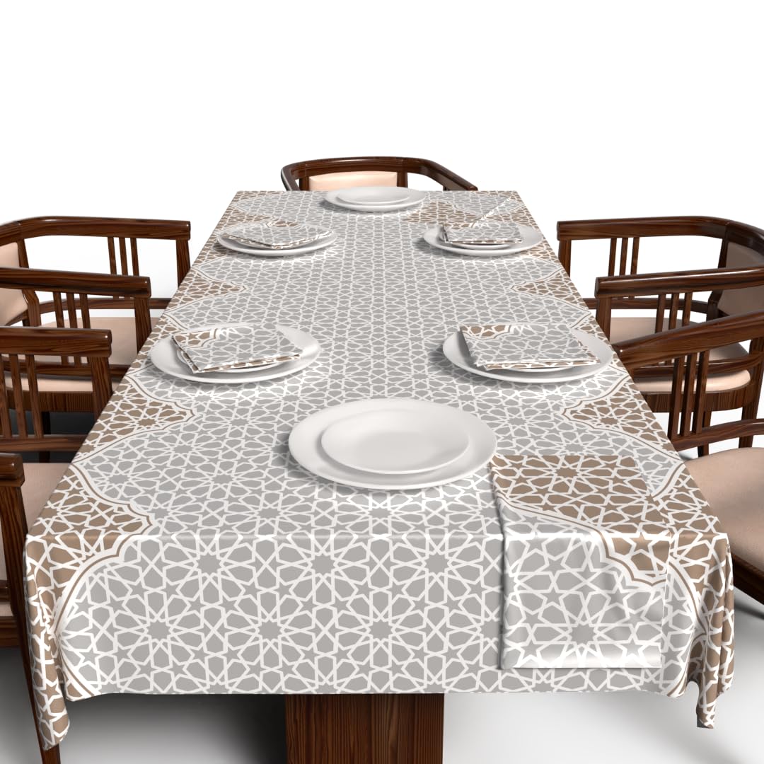 Ramadan's Unique Tablecloth & Napkins Set Satin