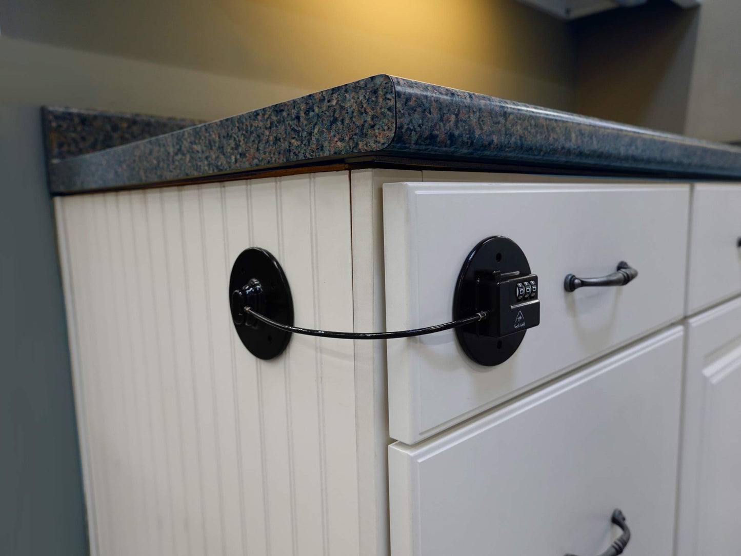 TOOLSGOLD Fridge Lock, Refrigerator Lock, mini fridge lock, File Cabinet Lock, Drawer Lock, Lock for Cabinet, Child Safety lock Refrigerator Door Lock combination, fridge door lock with combination