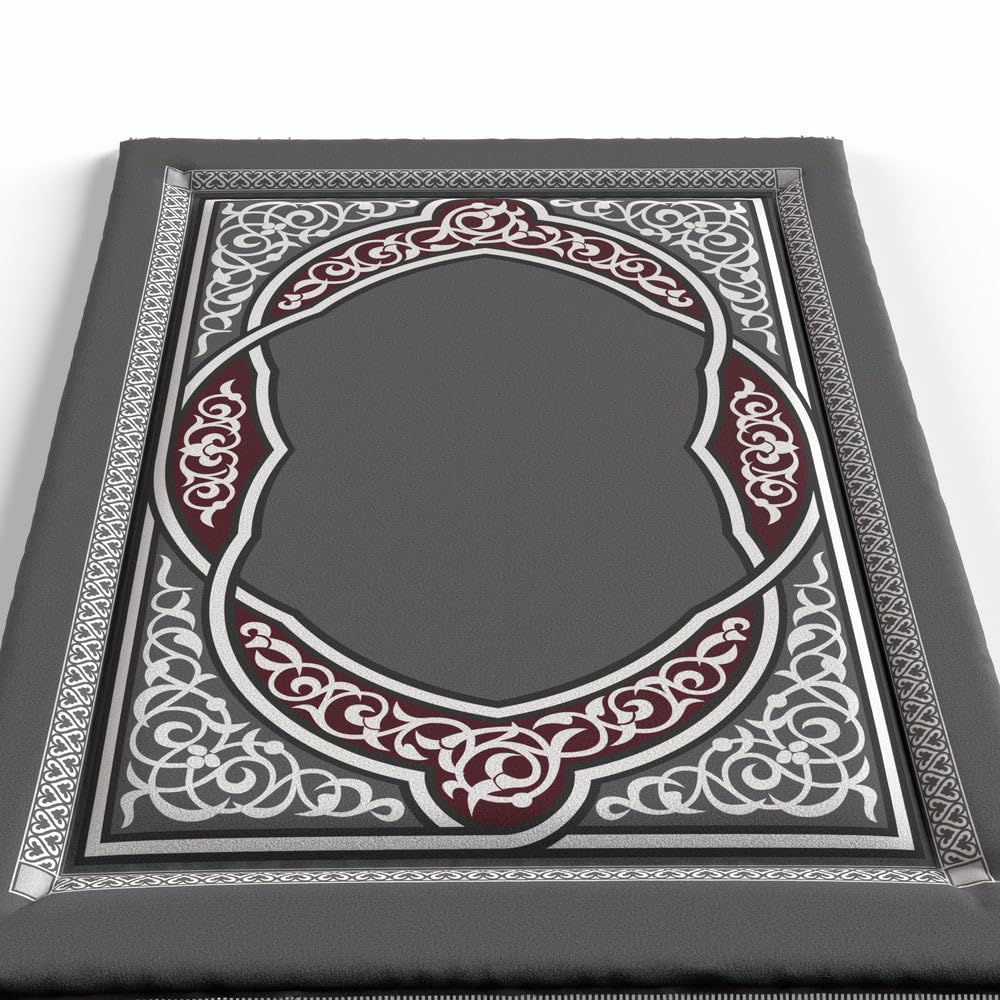 Sojoud Padded Prayer Mat Soft Premium Velvet Face - Luxurious And Comfortable Prayer Rug With Elegant Design - Thickness Foam For An Ultimate Comfort Experience