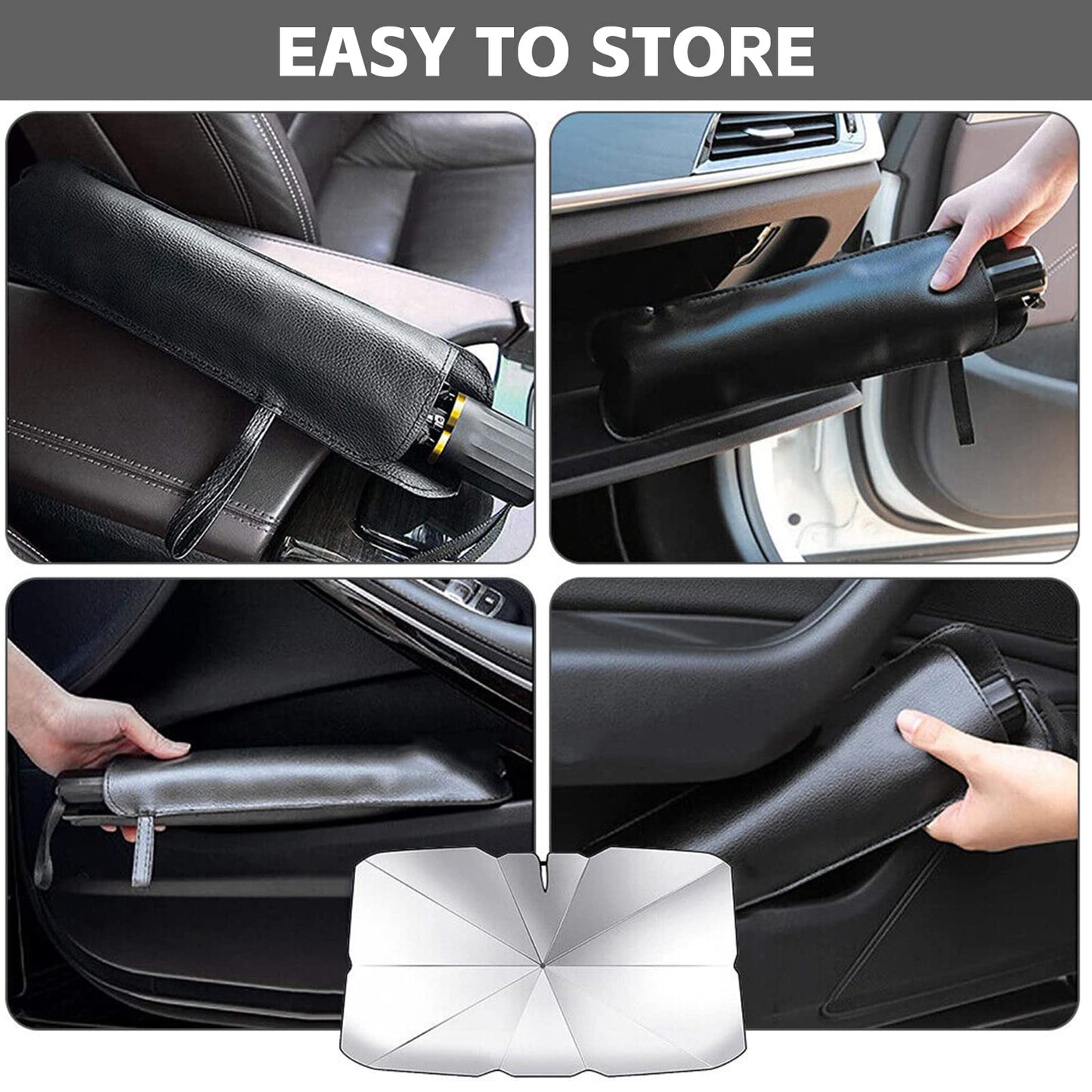 STELSIPLIY Car Windshield Sun Shade UV Rays and Heat Sun Visor Protector Foldable Reflector Windshields Umbrella