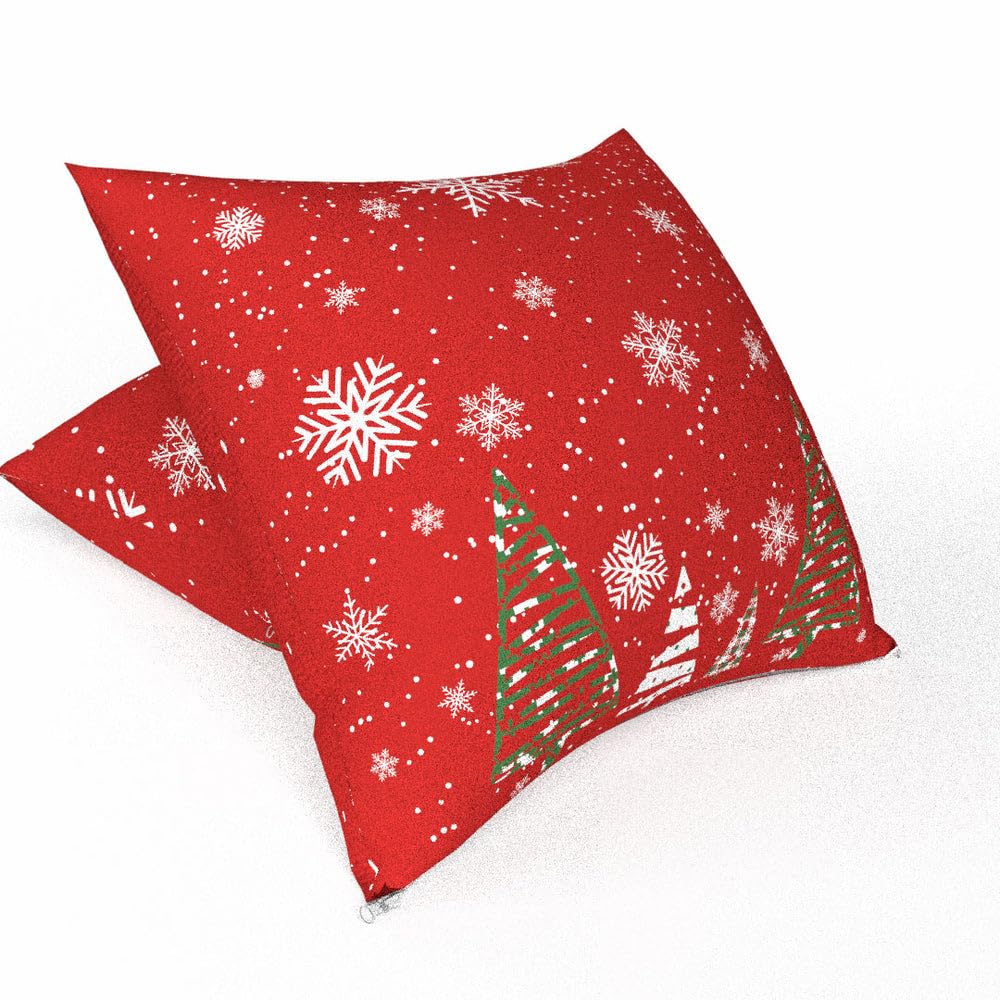 Christmas Cushion 40x40 CM, Washable Soft Holiday Pillow for Sofa, Bedroom, Living Room, or Office, Festive Decorative Accent