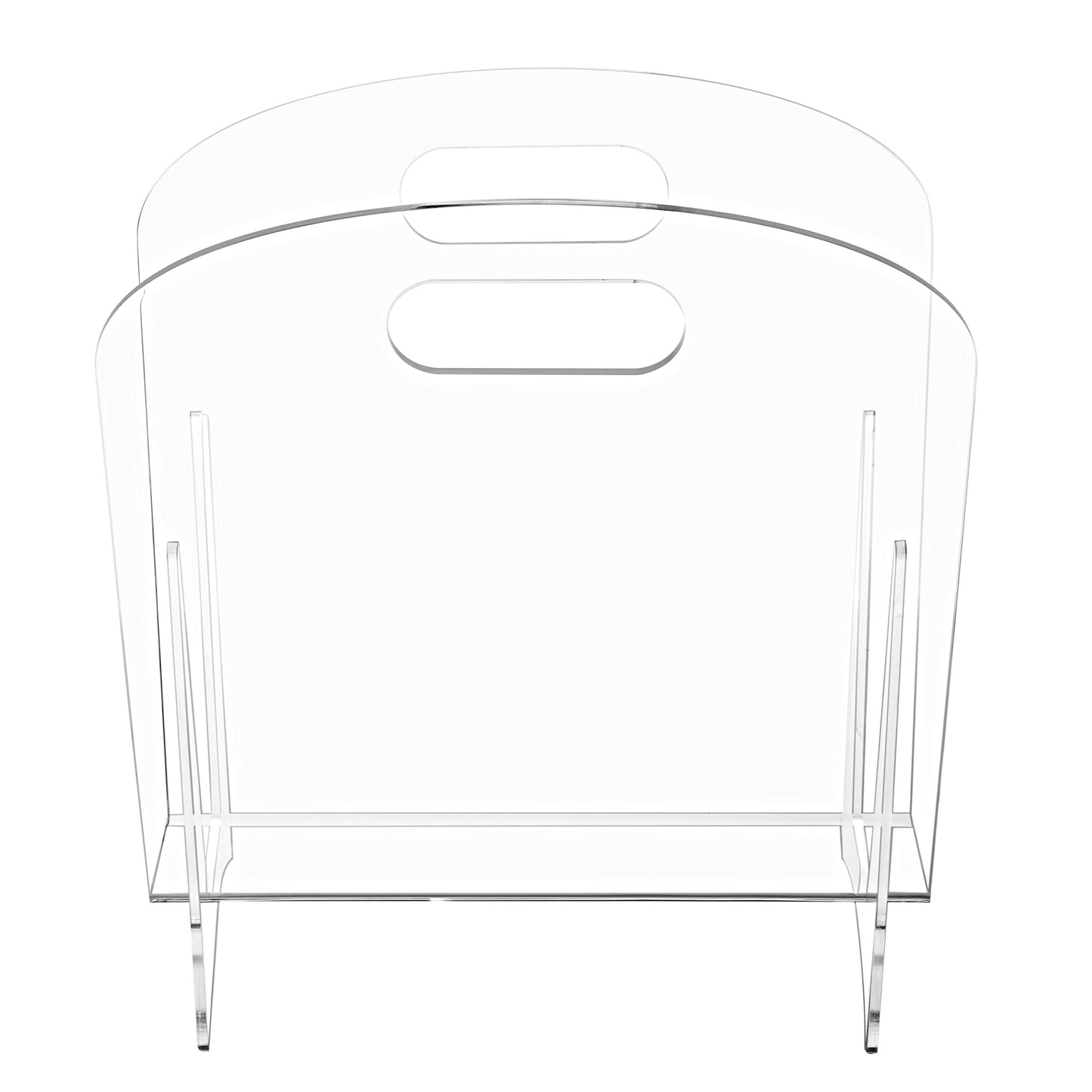 Clear Acrylic Magazine Holder, Desktop Display Stand for Documents, Files, Folders, Office and Home Organization