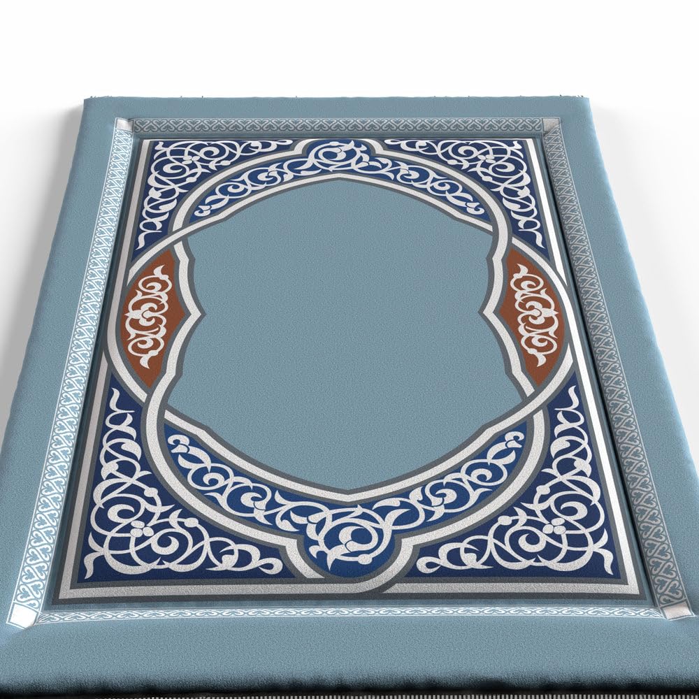 Sojoud Padded Prayer Mat Soft Premium Velvet Face - Luxurious And Comfortable Prayer Rug With Elegant Design - Thickness Foam For An Ultimate Comfort Experience