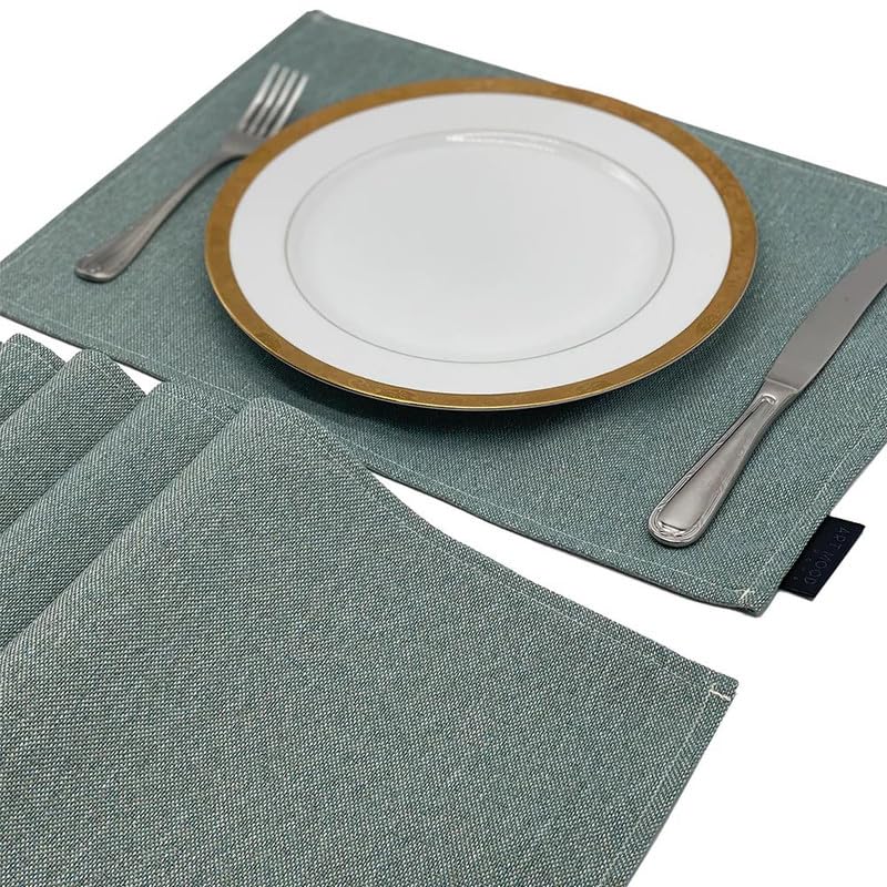 Linen Placemats Set 6 Pieces of Placemats and Runner