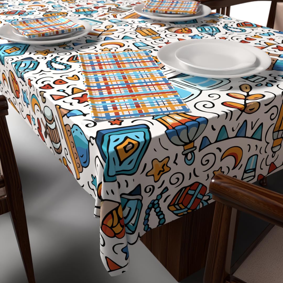 Ramadan's Unique Tablecloth & Napkins Set Satin