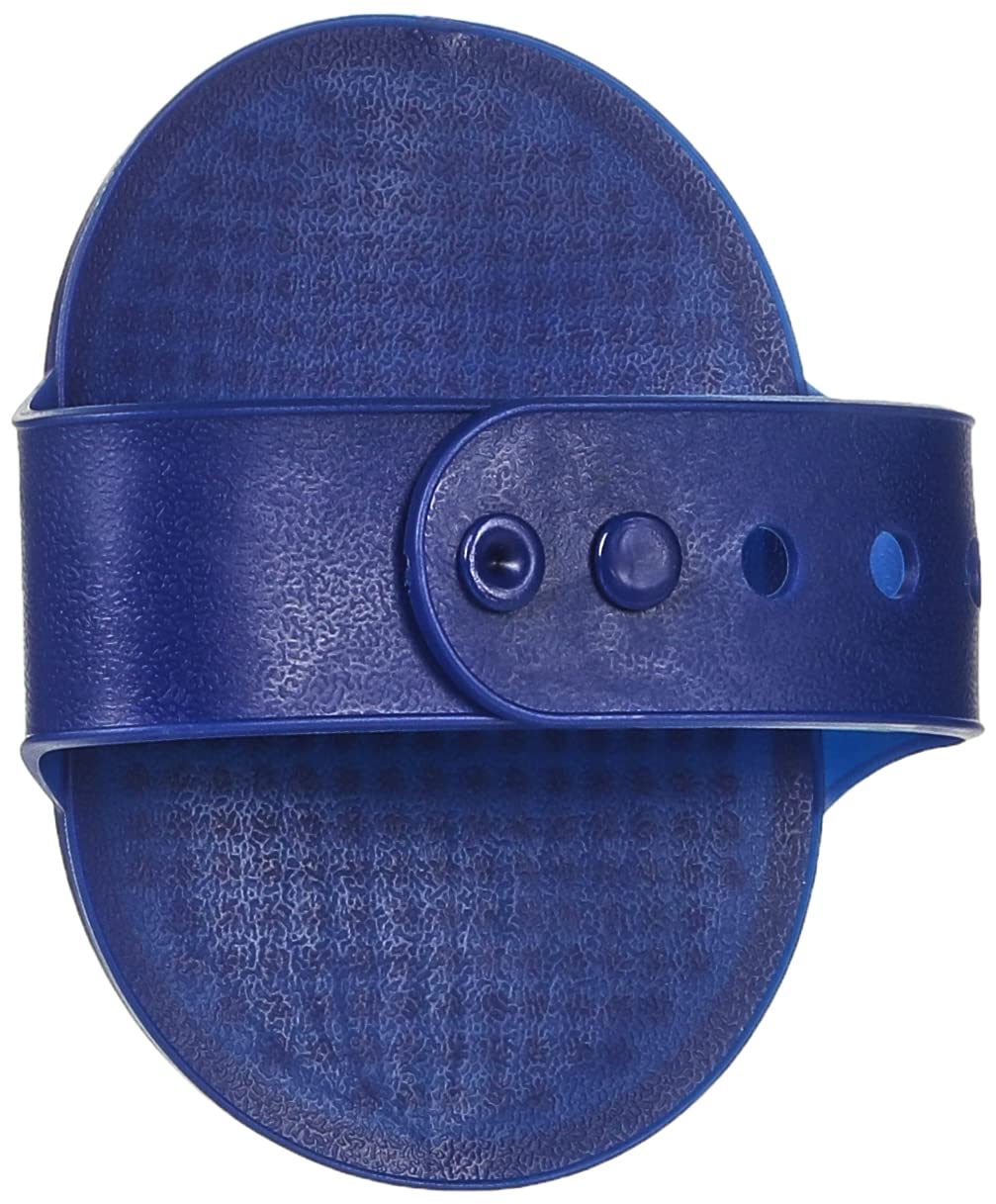 Rubber brush pet massage for dogs and cats - blue color