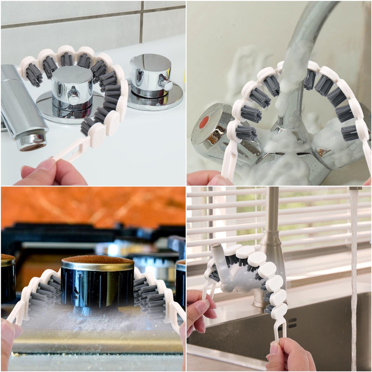 Vodolo 4PCS Bendable Multifunctional Cleaning Brush
