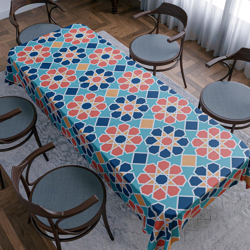 Tablecloth Waterproof Polyester Fabric, Easy Care ,Soft Touch