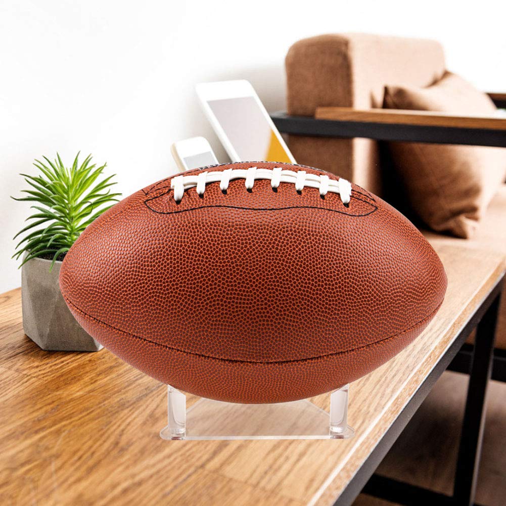 2 Pack Acrylic Ball Stand Holder, Clear Display Rack for Autographed Sports Balls, Storage for Basketball, Football, Soccer, and Volleyball, Modern Memorabilia Mount