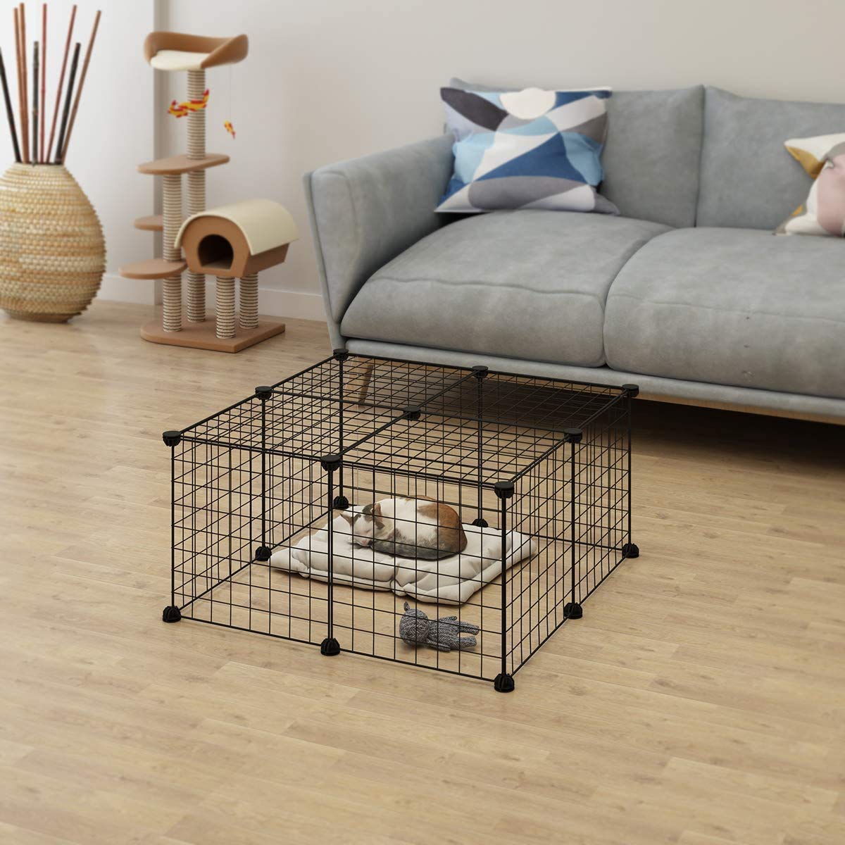 Pet Dog Dog Kennel Dog Cage Pet Cage Dog Pen Dog Fence Pet Playpen Metal,Metal Pet Folding Playpen Fence Exercise Cage 12 Panels Metal Wire Yard Fence for Dog Cat Pets