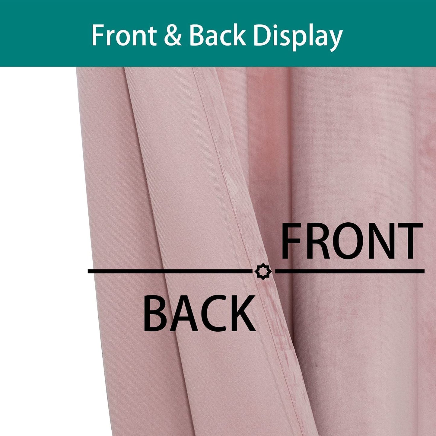 Elegant Velvet Curtains - Thermal Insulated Curtains for Living Room,steel Grommets - Light Blocking Shades - 2 panels