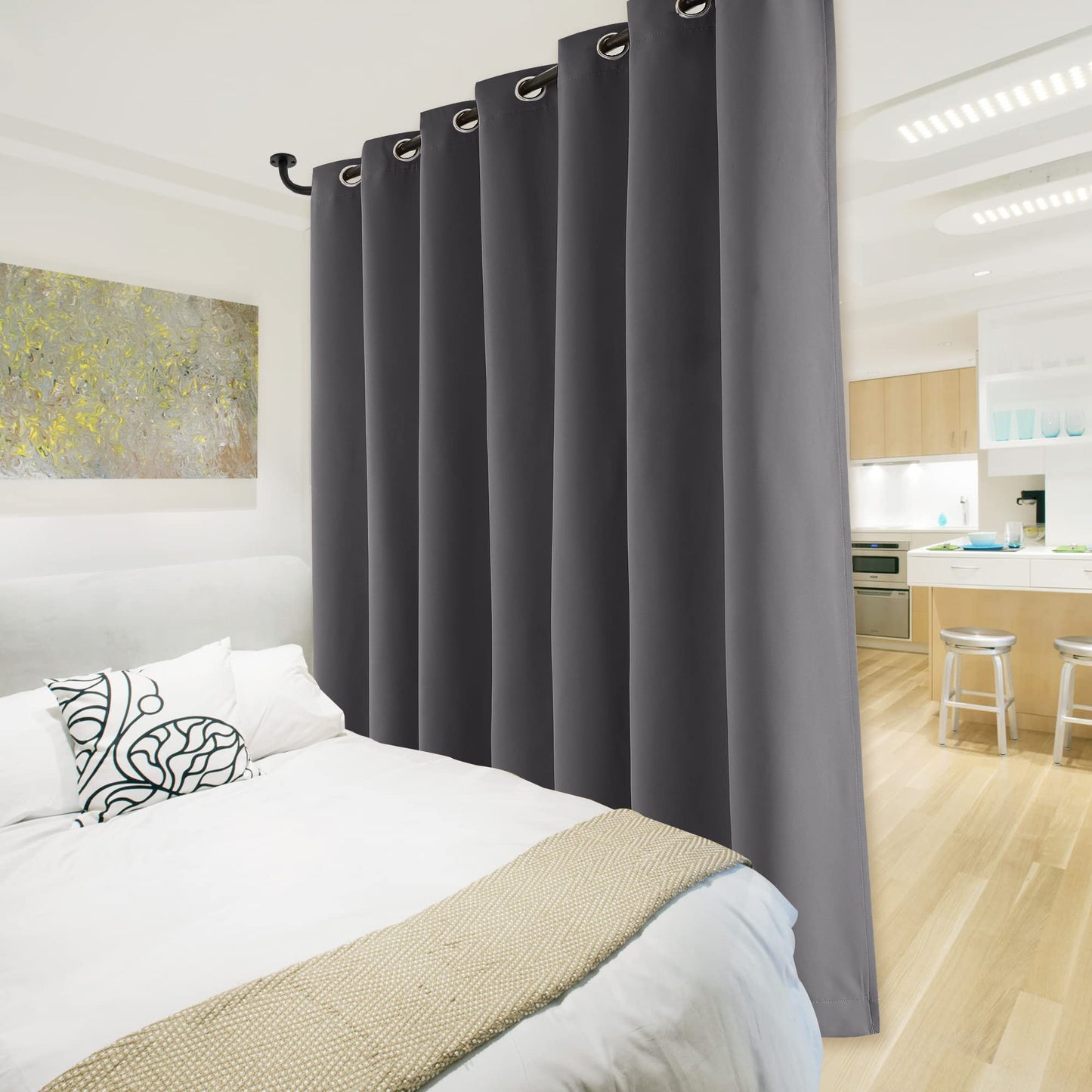 100% Blackout curtains - thermal insulated blackout fabric - two layers fully darkness curtain