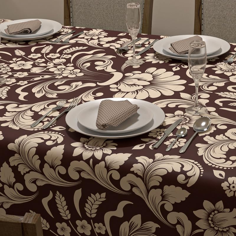Helen Tablecloth and Napkins Set - 6 Pieces - Satin Material