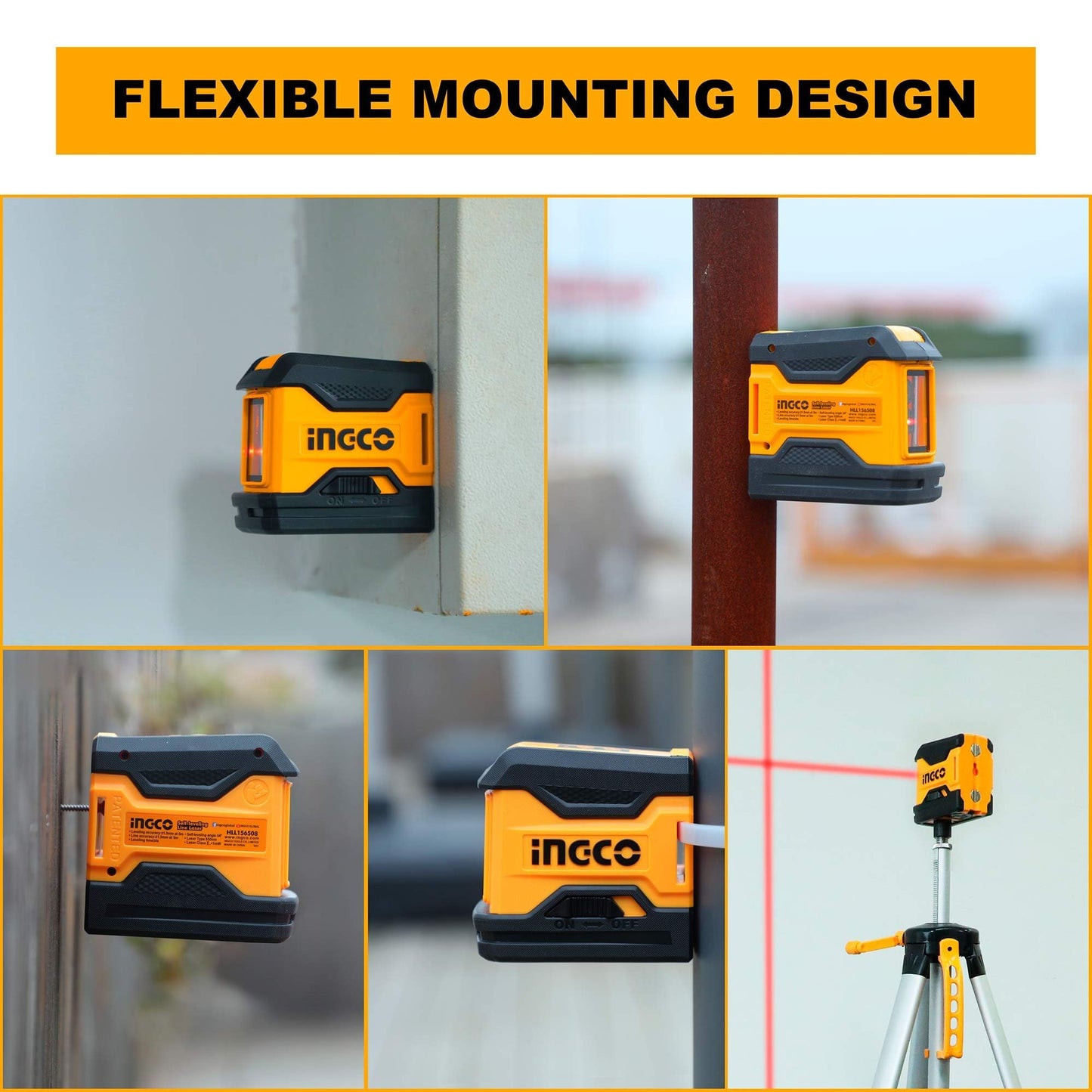 Ingco HLL156508 Laser Level 15 Meter Magnetic