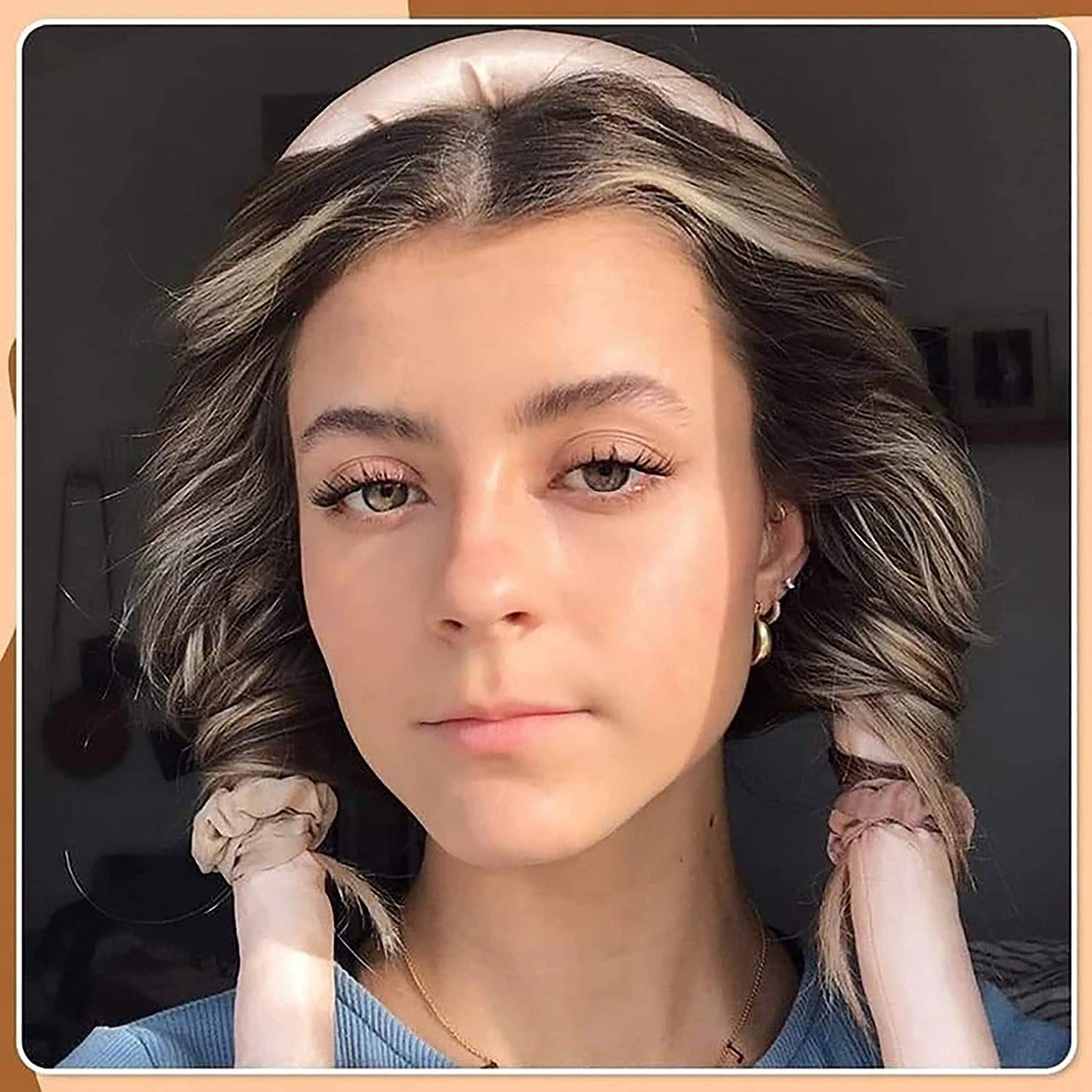 Akshved Heatless Curling Rod Headband for Long Hair, No Heat Hair Curler Rollers Set can Sleep in Overnight, Satin Curl Ribbon Hair Wrap with Scrunchie and Hair Clips Gets Natural Waves(Multi Color)