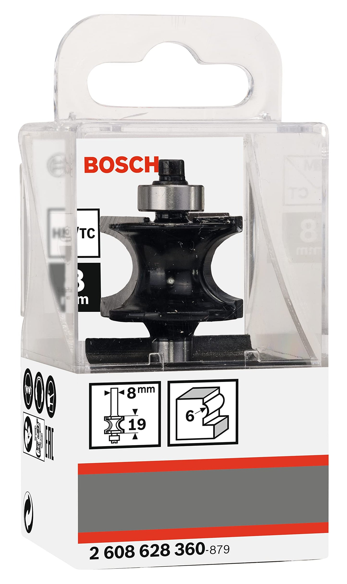 Bosch Professional 2608628360 Roman Ogee Bit, Silver/Black, 27.8 x 19 x 8 mm