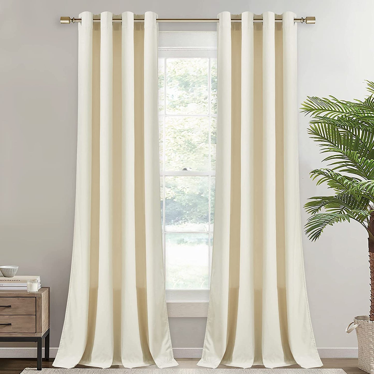 Elegant Velvet Curtains - Thermal Insulated Curtains for Living Room,steel Grommets - Light Blocking Shades - 2 panels