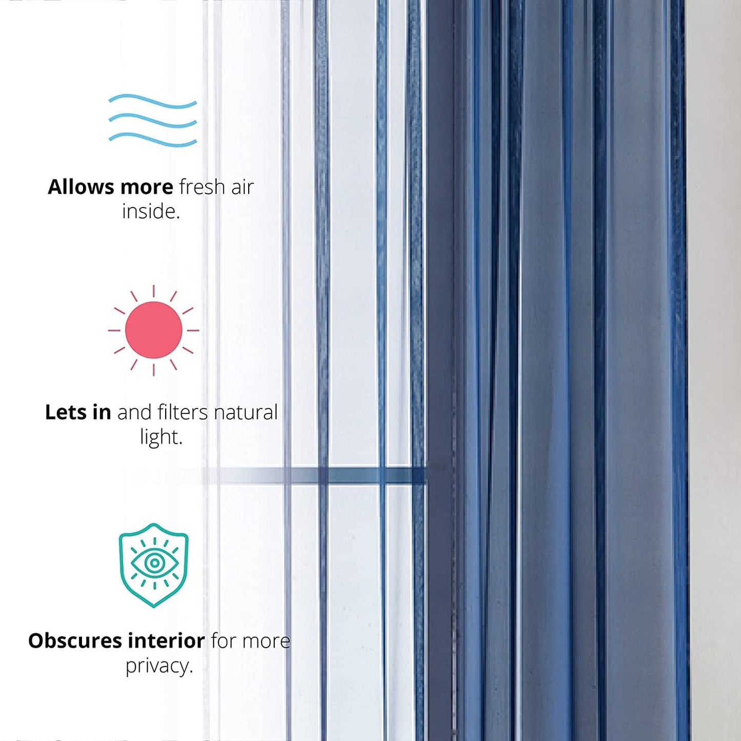 Elegant Voile Chiffon Curtains - Rod Pocket Design - Luxury Soft Fabric 1 Panel