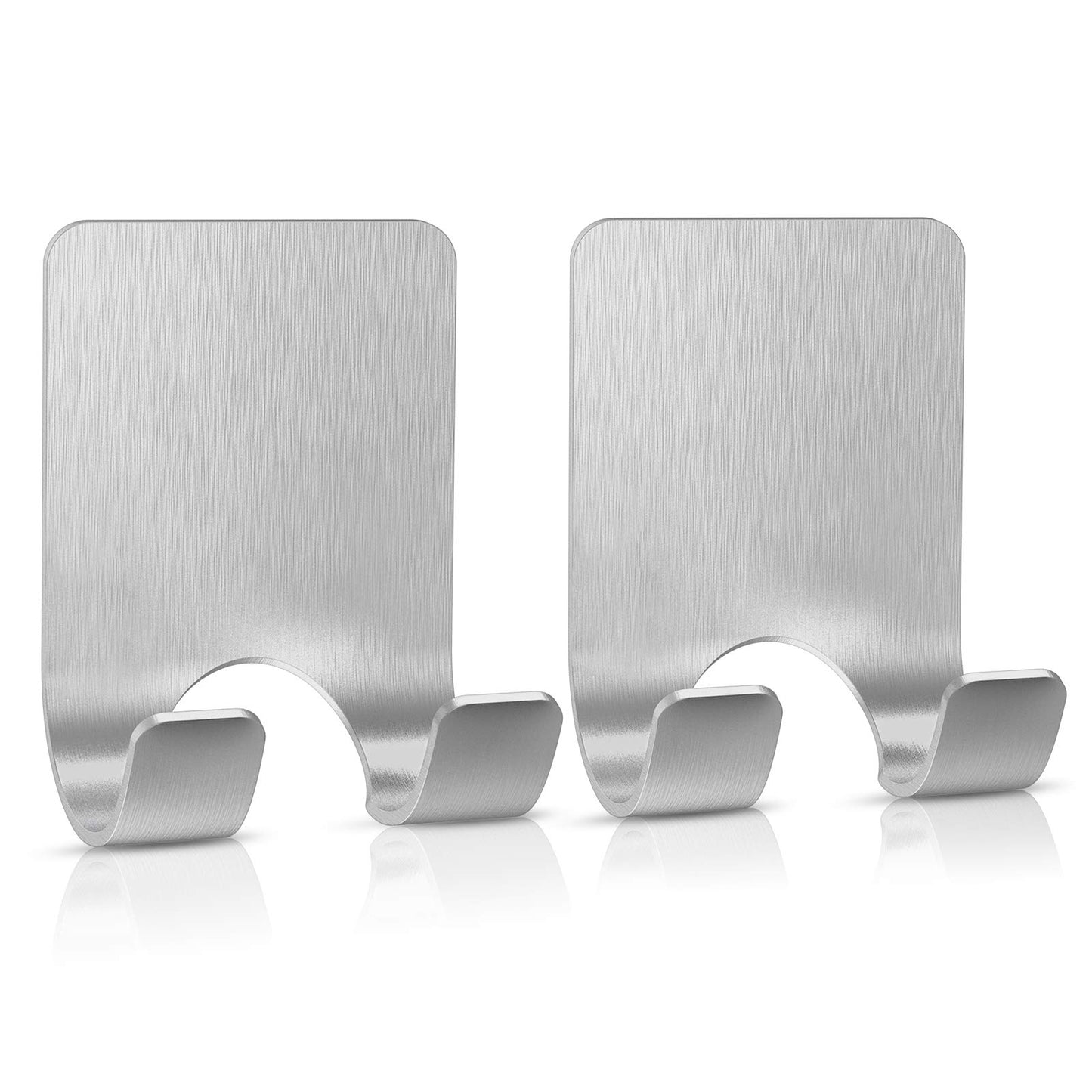 Clear Acrylic Adhesive Razor Holder Hooks 2 Pack, Waterproof His and Hers Shower Wall Organizer, Modern, For Bathroom and Bathtub Organization