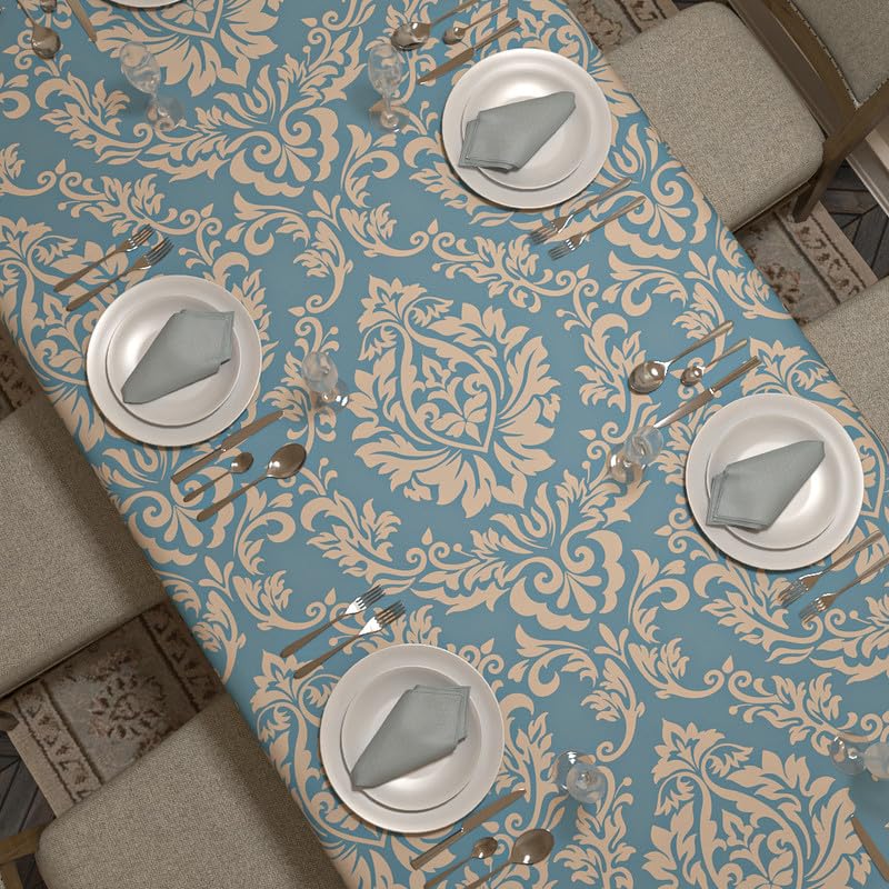 Sophia Tablecloth and Napkins Set - 6 Pieces - Satin Material