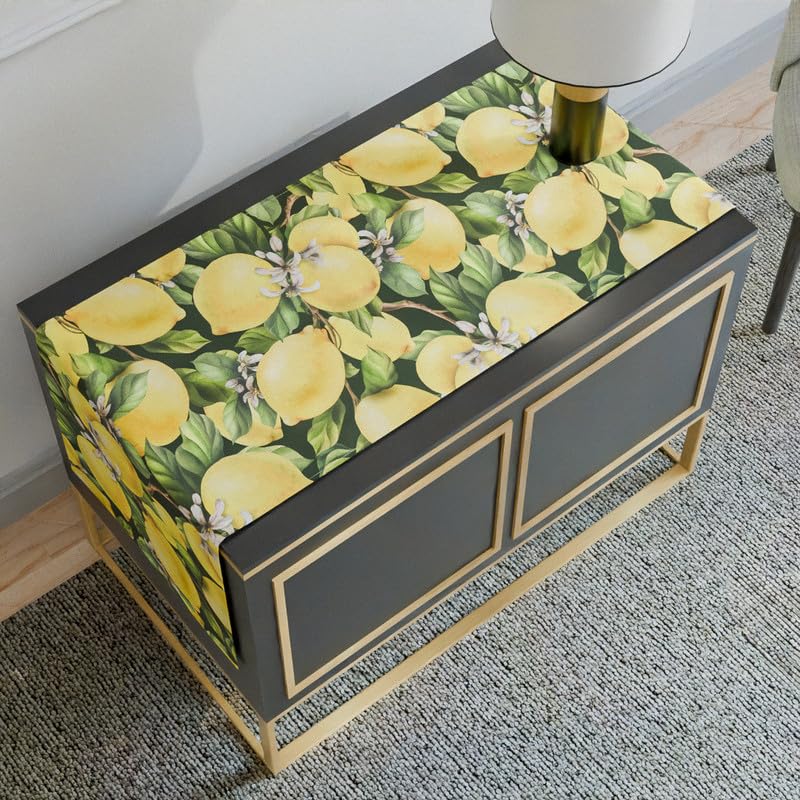 مفرش طاولة يشبه القطن باللون الليموني، قطعة مركزية زخرفية باللون الأصفر الزاهي، 35×140 سم، مثالي لإضافة لمسة مبهجة ومشمسة إلى طاولة الطعام الصيفية أو ديكور المطبخ