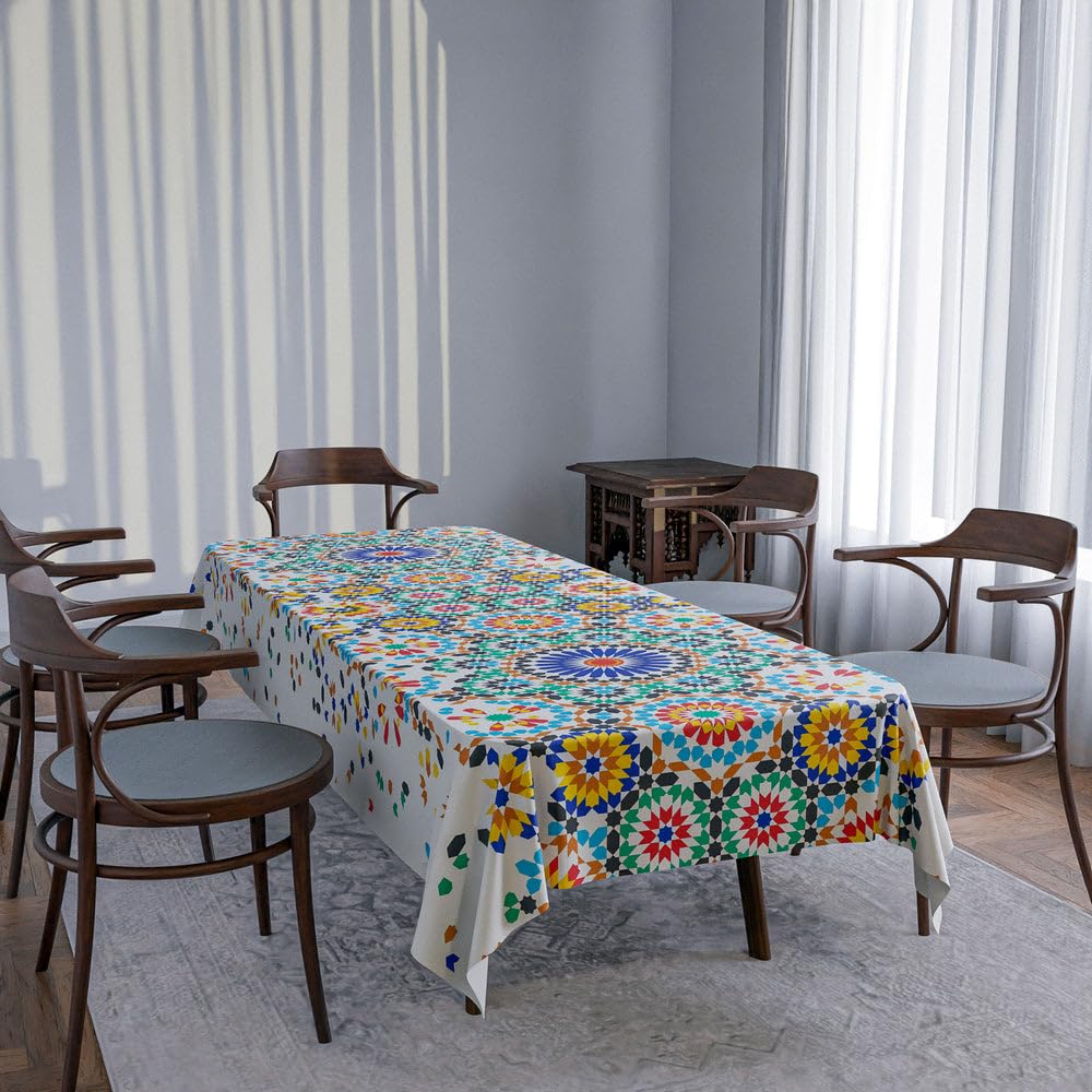 Tablecloth Waterproof Polyester Fabric, Easy Care ,Soft Touch