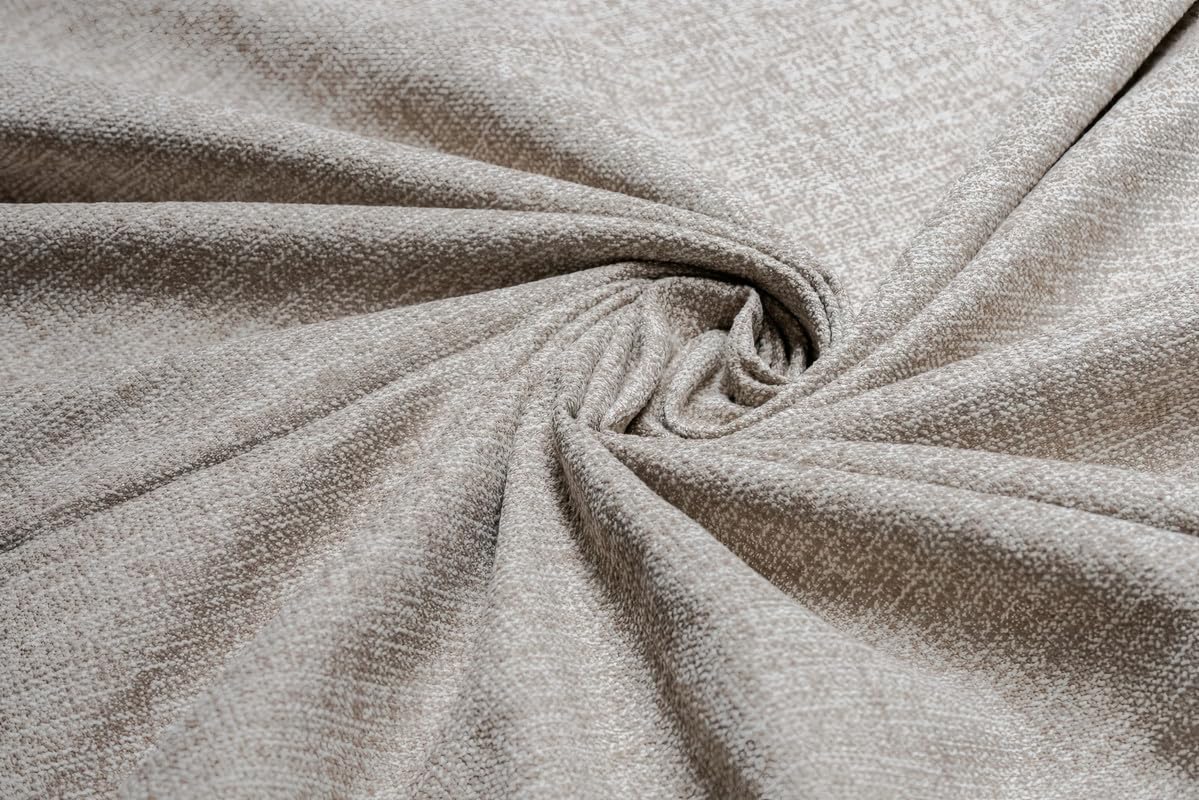 Natural Linen Curtains & Drapes with Steel Grommets, providing Semi-Sheer privacy and Light Filtering for Bedroom-Living Room. 2 Pieces