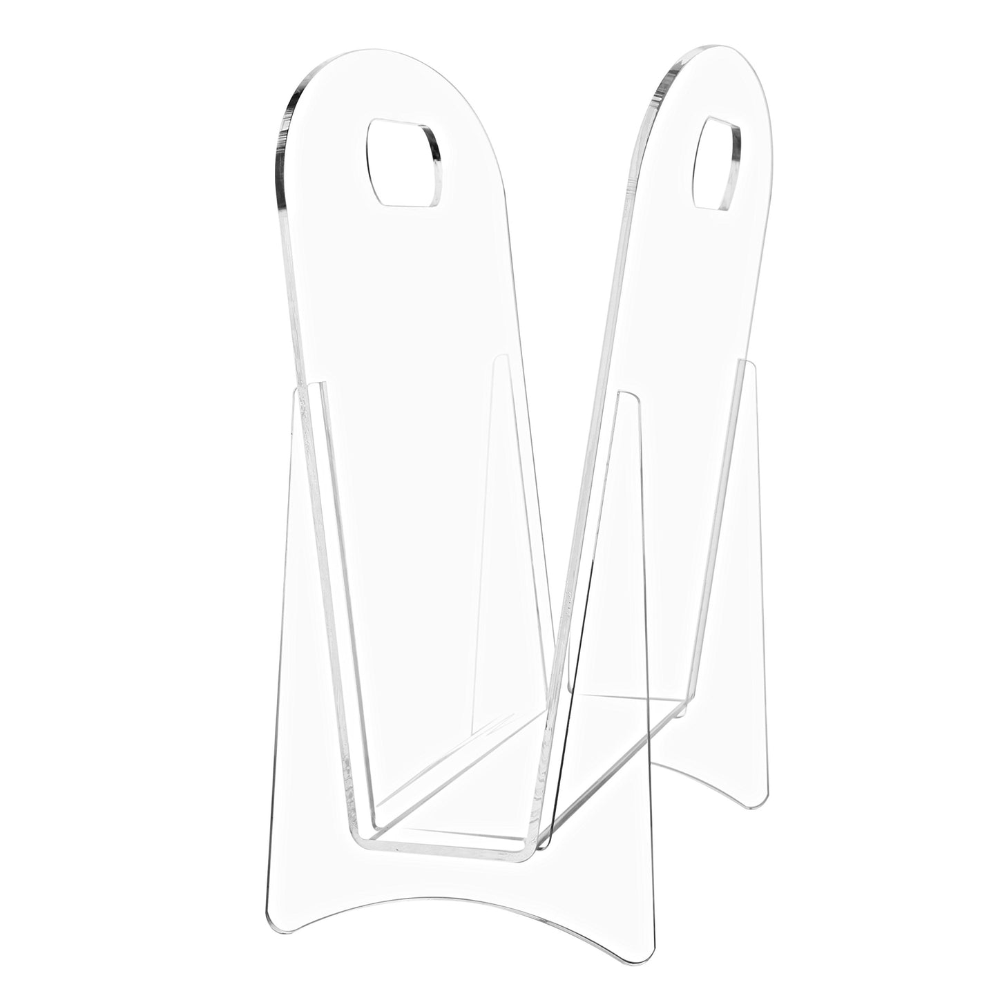 Clear Acrylic Magazine Holder, Desktop Display Stand for Documents, Files, Folders, Office and Home Organization