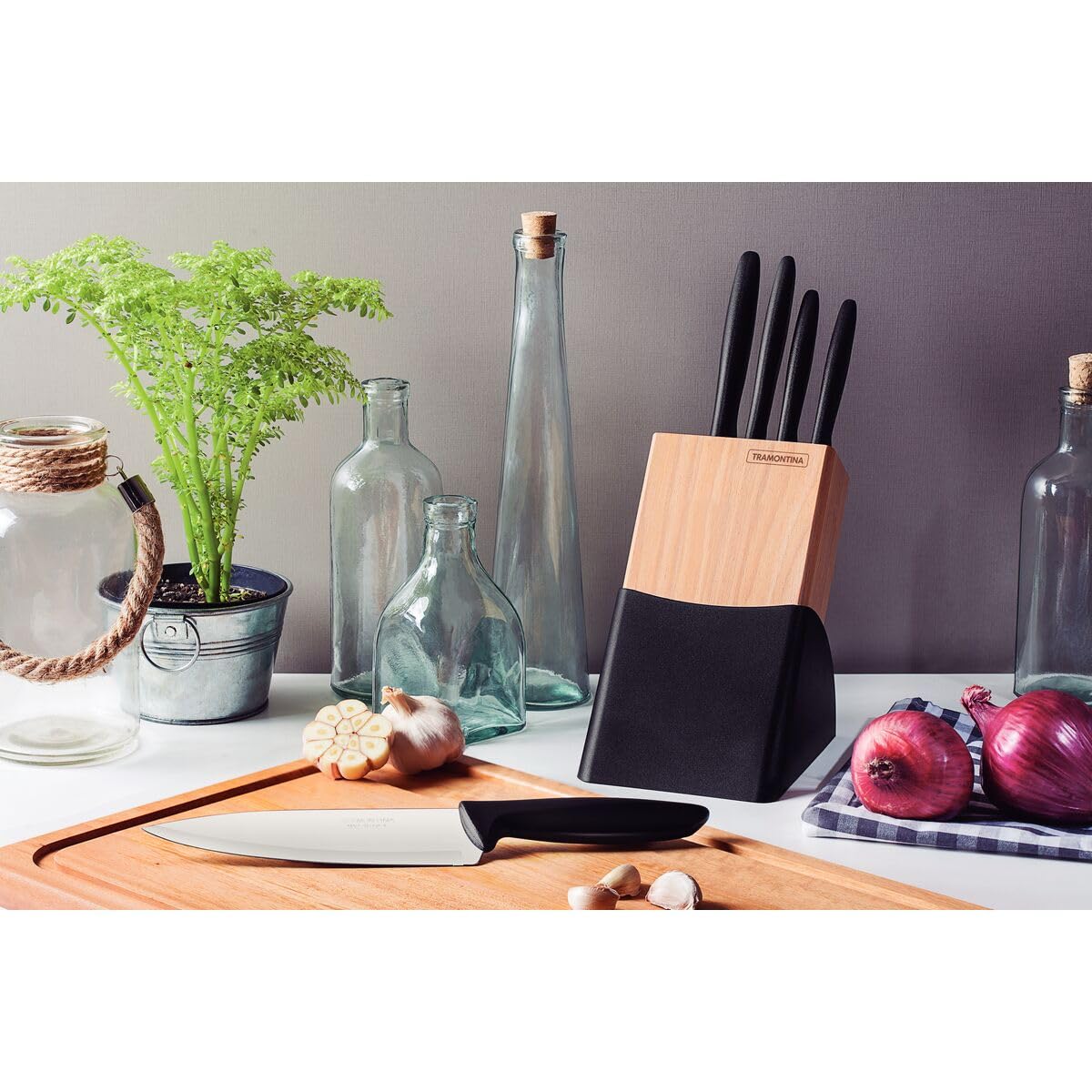 6 pcs. Knives set -Black - Designed for High Performance and Durability, Ideal for Professional and Home Kitchens, Precision Crafted for Every Culinary Task