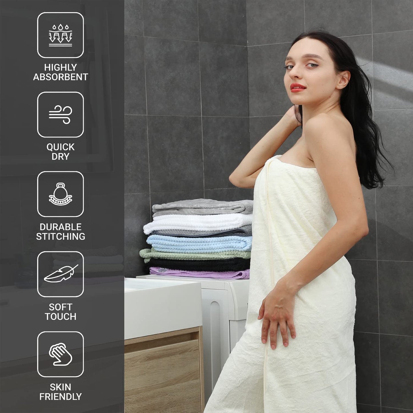 Bath Towels 100% Cotton
