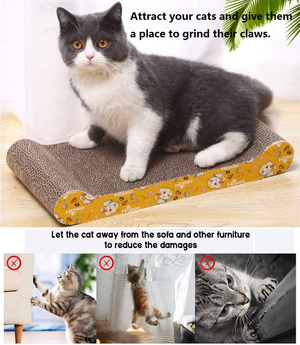 Chaya Cat Scratching Board Mat Scratching Bed Board Cat Scratching Board Sofa Rest Pet Furniture (Color Random)