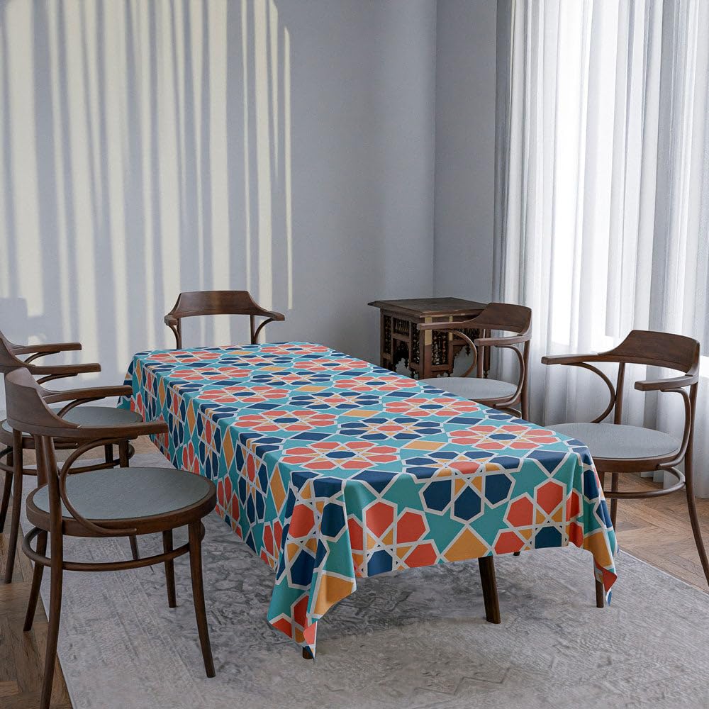 Tablecloth Waterproof Polyester Fabric, Easy Care ,Soft Touch