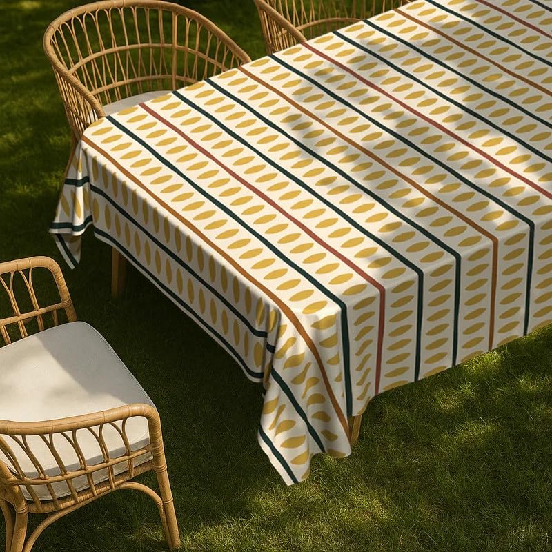Tablecloth, Dust-Proof Soft Touch Cover, Machine Washable, Elegant Drape for Dining Kitchen Parties Hotel Use, Spill Resistant