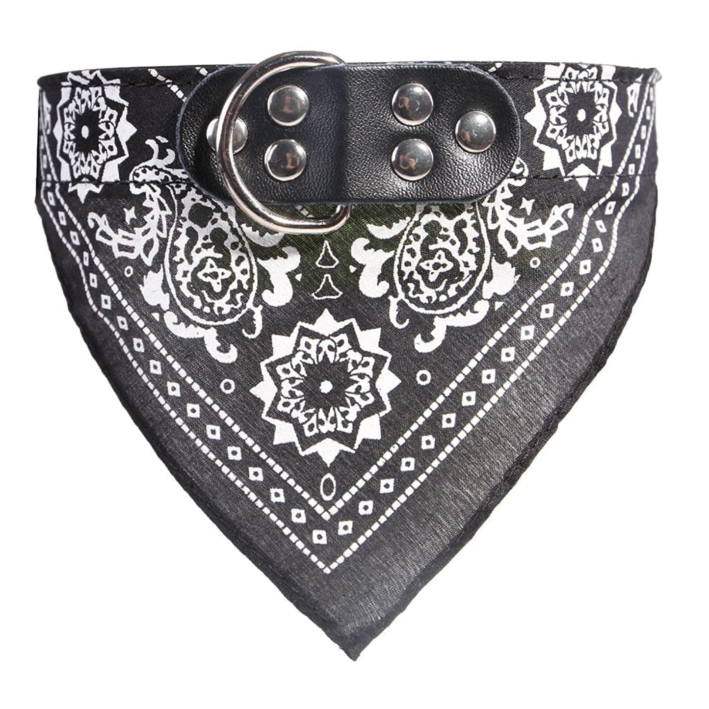 Nw cosmos pet bandana scarf with adjustable buckle for dog cat decoration (xxl, black)