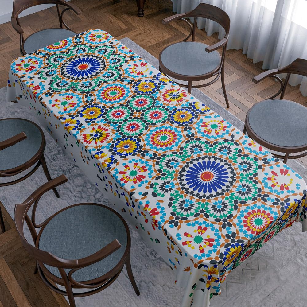 Tablecloth Waterproof Polyester Fabric, Easy Care ,Soft Touch