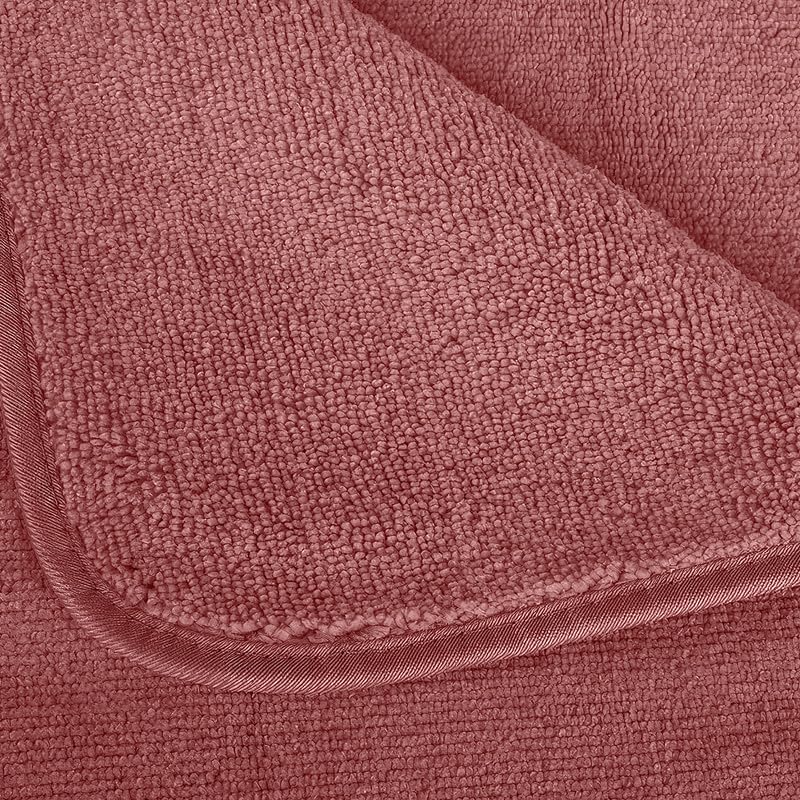 4-Piece Towel Set, 100% Cotton ? Includes 1 Bath Towel 140 cm x 70 cm, 1 Hand Towel 100 cm x 50 cm, 2 Washcloths 30 cm x 30 cm, Quick Dry, Super Soft, Highly Absorbent, No Fade, Coral